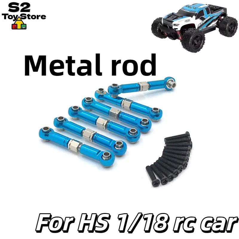 Generic RC Car Metal Adjustable Front Rear Turnbuckles Upgrade Parts With Screws Fit For HS18301-02 18311-12 18321-22 RC Crawler
