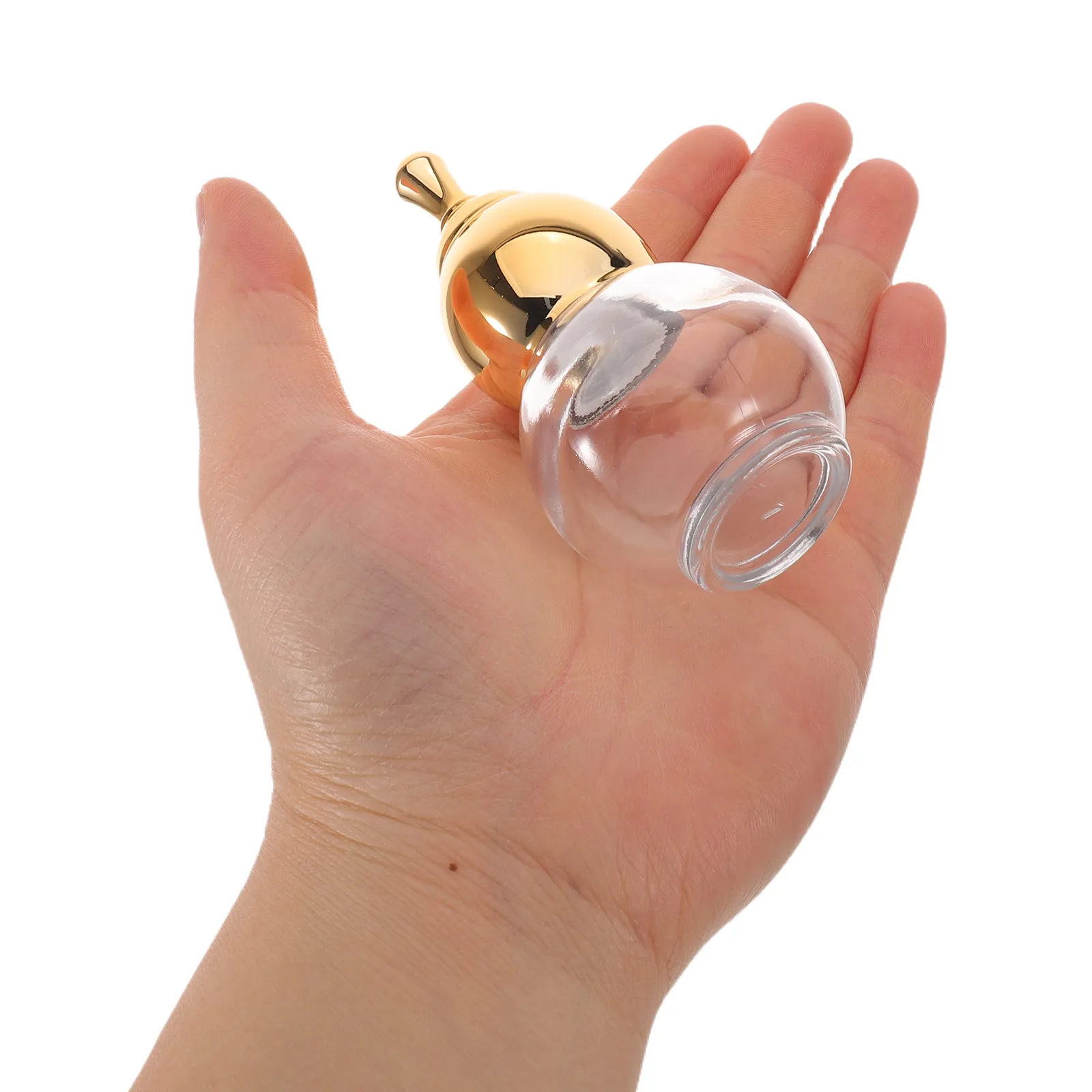 8pcs-essential-oil-bottle-refillable-gourd-shape-leakproof-cover-small-glass-aromatherapy-perfume-container-travel-sample-vial