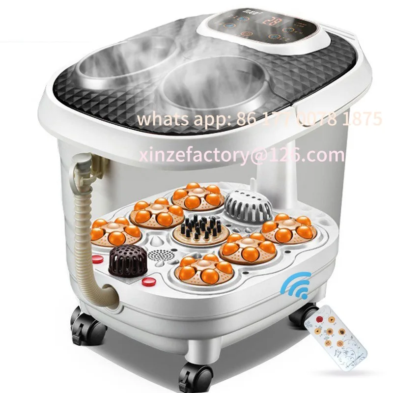Customizable Fumigation full Automatic Electric Heating Foot Washbasin Massage Machine Deep Bucket Foot Bath Personal