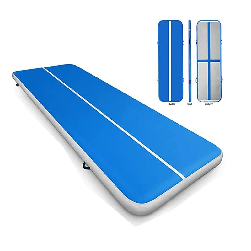 Tapis de gymnastique gonflable en PVC 4x2m, tapis de gymnastique multifonction pour sol de Yoga en plein Air, pistes d'air, tapis de gymnastique aquatique pour Sports de plein Air