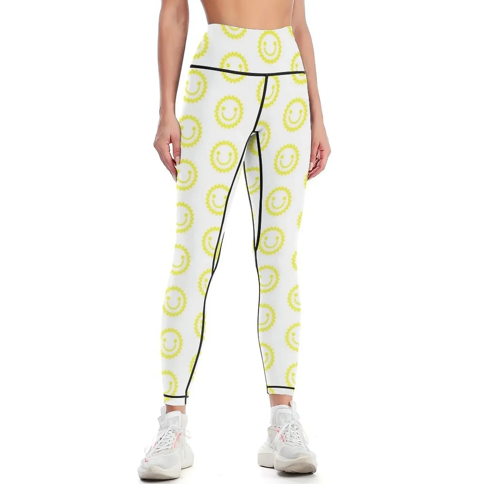 

Sunny Sun Pattern - white Leggings Sweatpants workout clothes for leggins push up woman Women's tights Womens Leggings