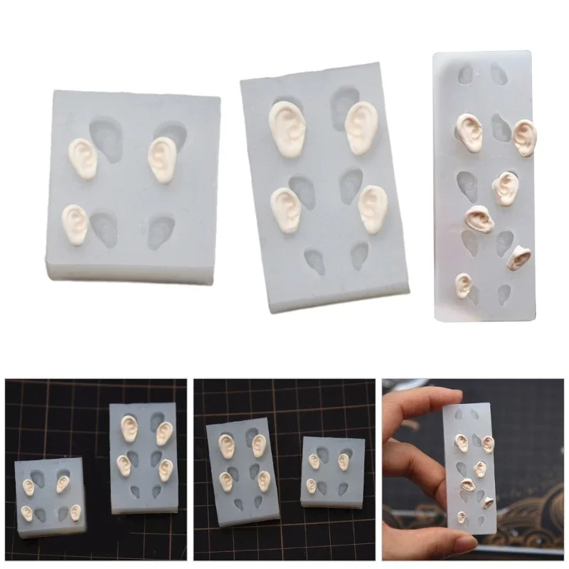 

Universal Use Fondant Molds Exquisite Ear ShapesDecor Crafting Versatile Silicone Mold for Your Cakes Dessert