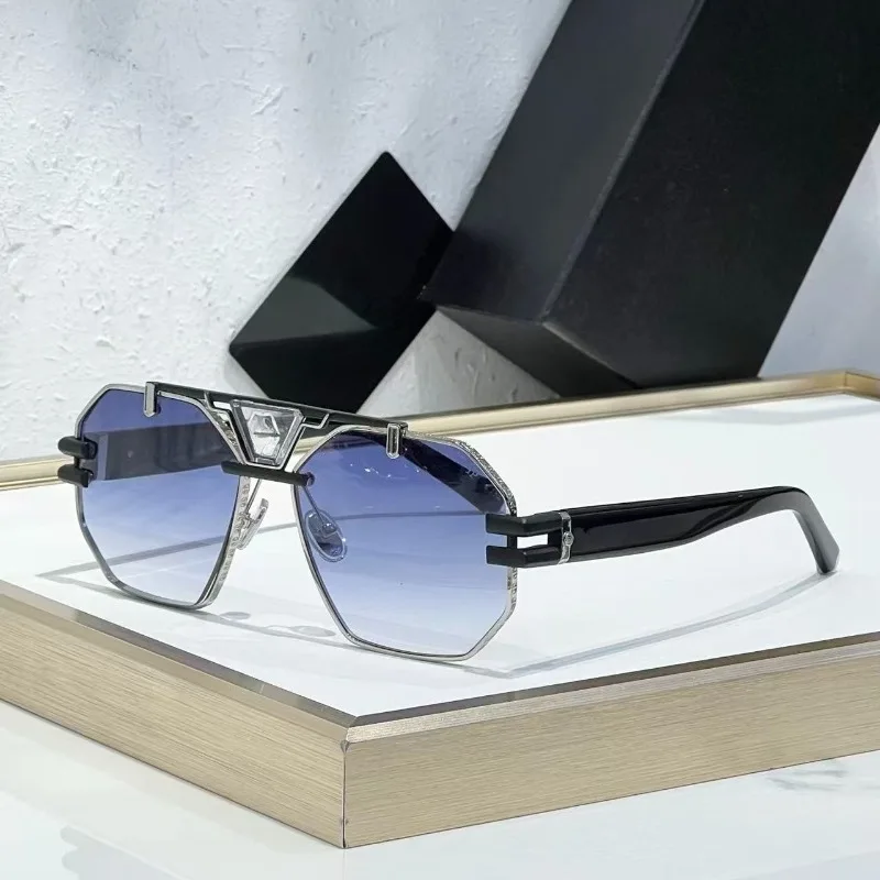 

Men's Luxury Sunglasses Fili Ple SPP077V - Handcrafted thick-frame acetate, vintage style, suitable for outdoor travel and urban