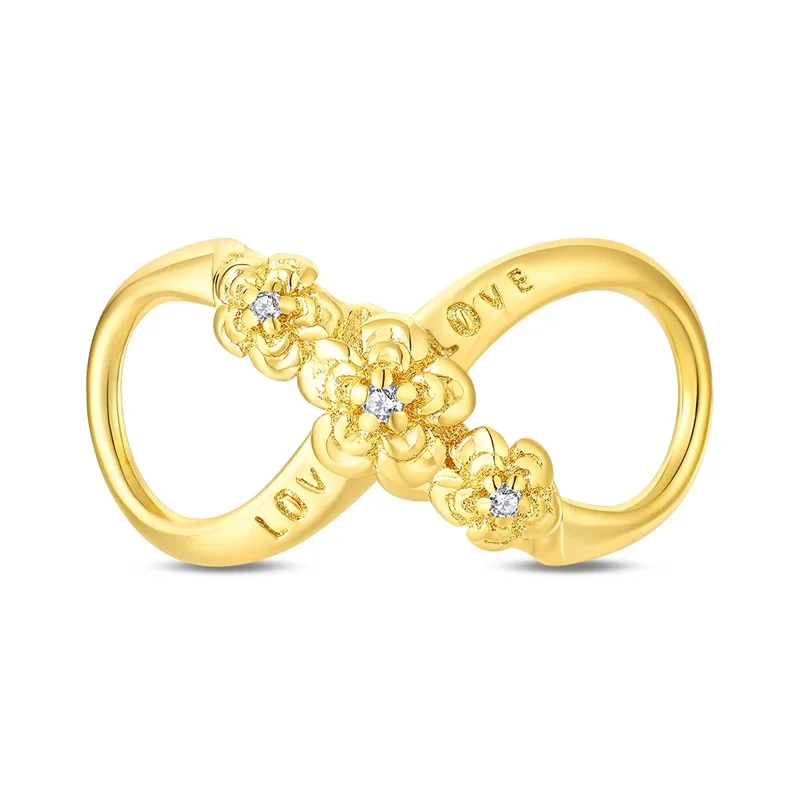 Original-Charm-Perlen aus 925er-Sterlingsilber, goldener Leopard, Glühwürmchen, Schmetterling, Heißluftballon-Perlen, passend für DIY-Armbänder, edler Schmuck