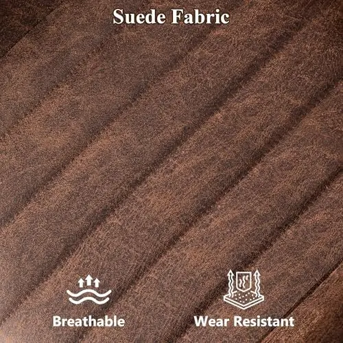 كرسي مكتب مريح عالي الظهر من Century Modern، بني داكن #6