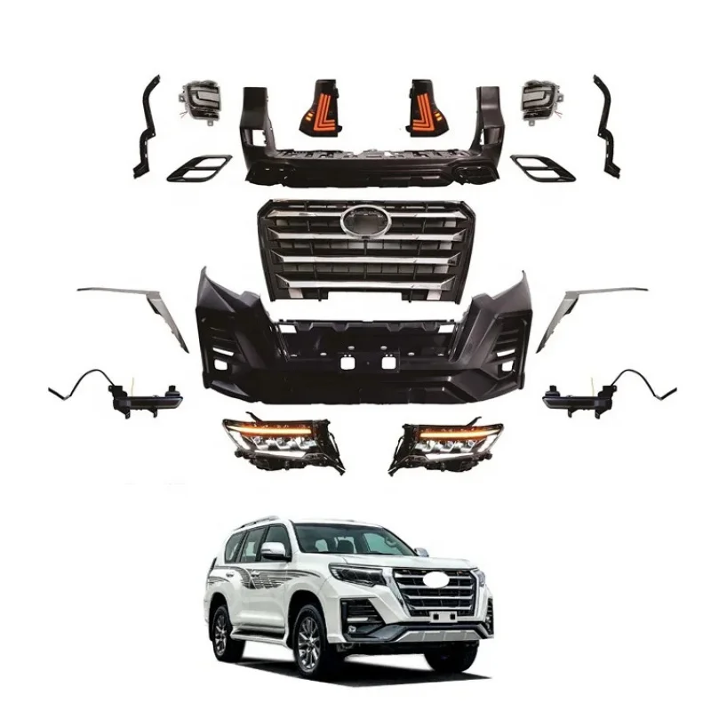 

High Quality New X-Men Style Grille Headlight Tail Light Bodykit Body Kit for PRADO FJ150 2010-2017