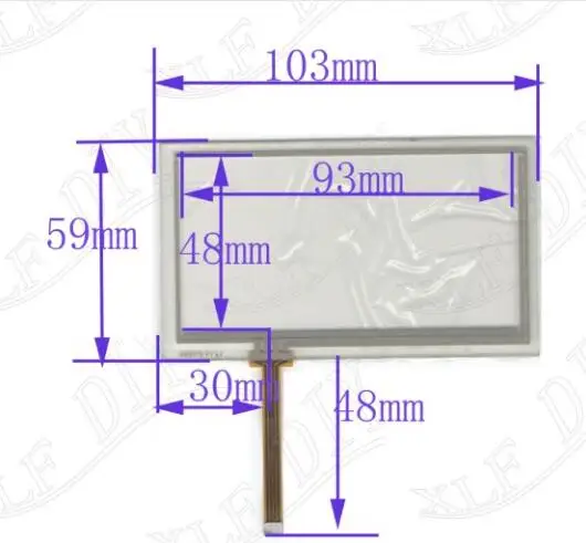 5PCS/LOT AN3779  3.7inch 4 line For CarDVD touch screen   panel for radio  103*59mm  103*59