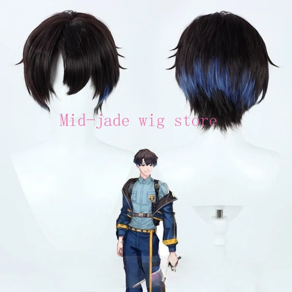 イヌカイ・ユウトのコスプレ用ウィッグ。レイヤー状のグラデーションヘアで、耐熱性があり、本物の頭皮を再現したウィッグ。舞台パフォーマンスや音楽フェスティバルに最適。