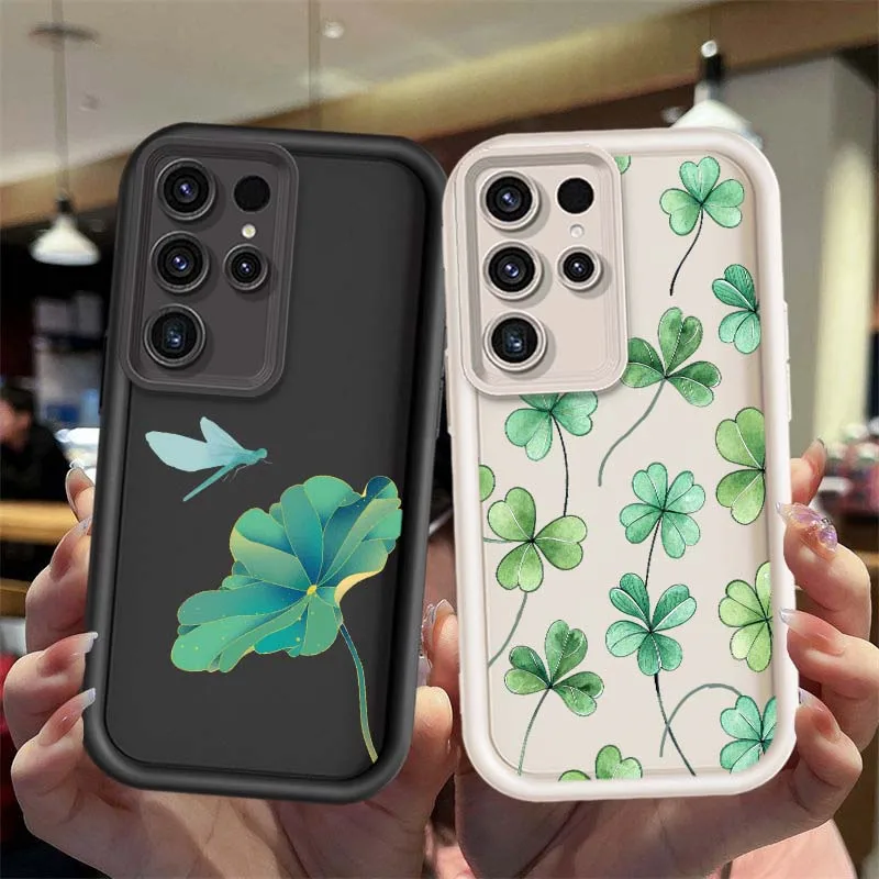 Fashion Cartoon Creative Design For Samsung Galaxy S25 S24 S23 S22 S21 Ultra Lite Plus FE Eye Ladder Phone Case Cover