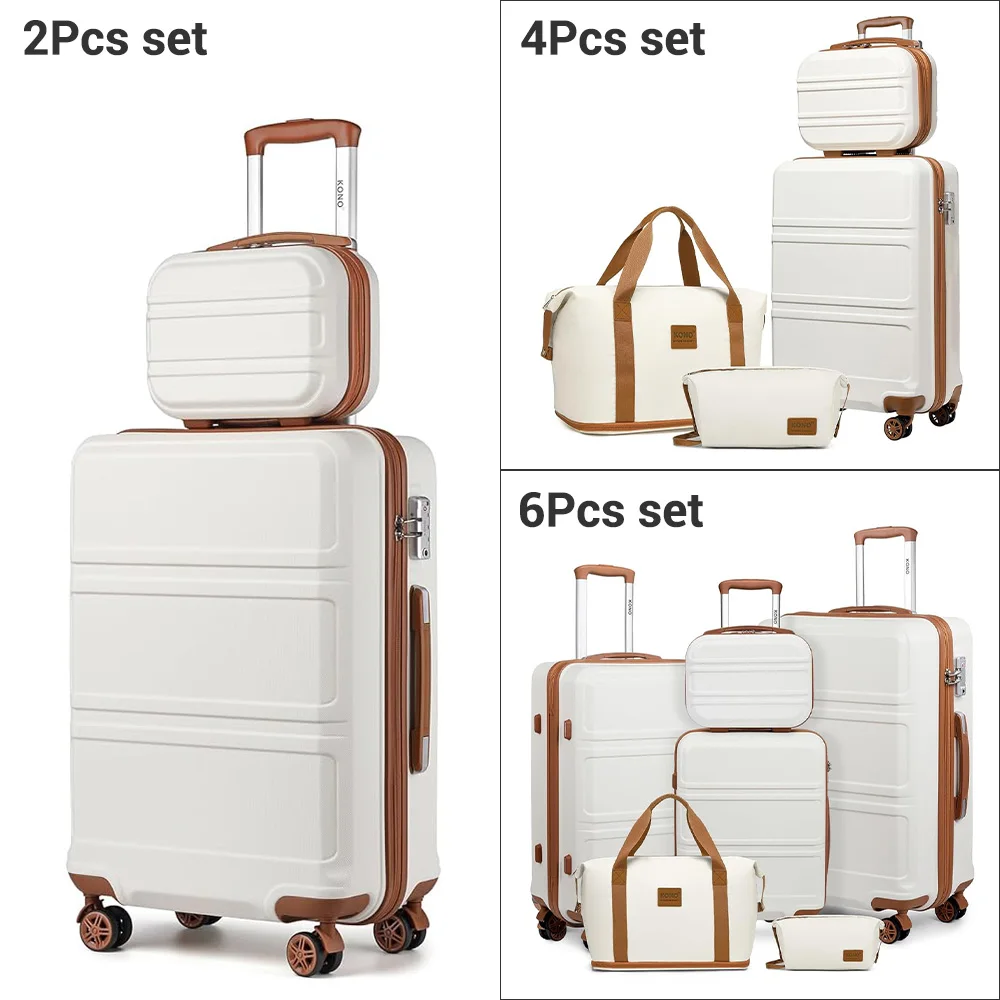 KONO 2/4/6-delige beauty case box cosmetica case handbagage toilettas reistas bagageset