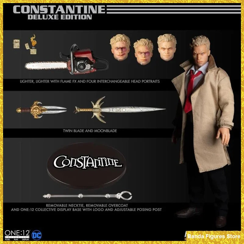 Оригинальный MEZCO TOYZ One: 12 Collective Constantine Deluxe Edition, в наличии, коллекция аниме, фигурки, модель игрушки