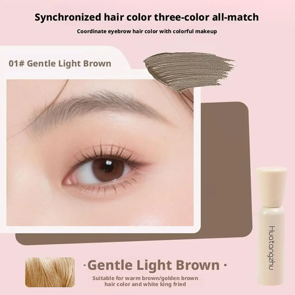 Mascara anti-sbavature impermeabile naturale duraturo Sopracciglio selvatico Ricci lunghi Non sbiadisce Set spesso Matita per sopracciglia Impostazione Gel per sopracciglia