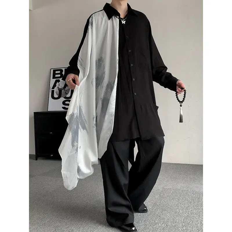 

Silk Long irt Women's Sle ow Piece Netie Design Loose Fit Long Sve Polyester Fiber Spring Season Faionable