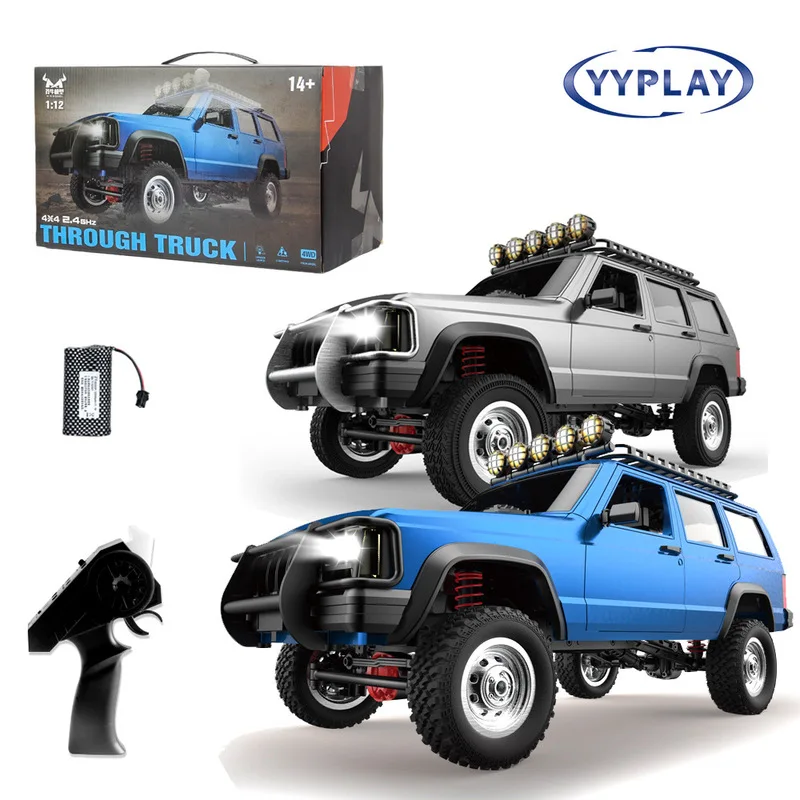 

Full Scale Four-wheel Drive Climbing Off-road Cherokee Rc Remote Control Car Modified Metal Drive Shaft Model Outdoor Toy Gift