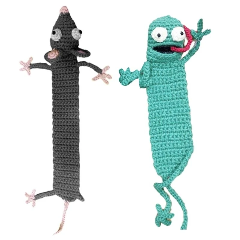 الكروشيه اليدوية لطيف الإشارات المرجعية للطفل هدية عيد ميلاد قارئ الكتب عاشق #2