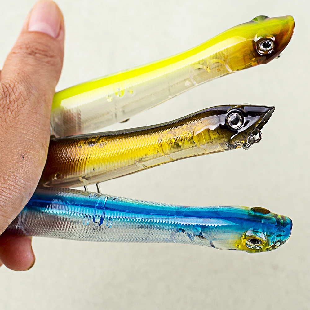 CCLTBA Topwater Hard Baits Popper 12cm 17.8g Snakehead Fishing Lures Walk Dog Wobbler Fishing Accessories  Artificial Lure