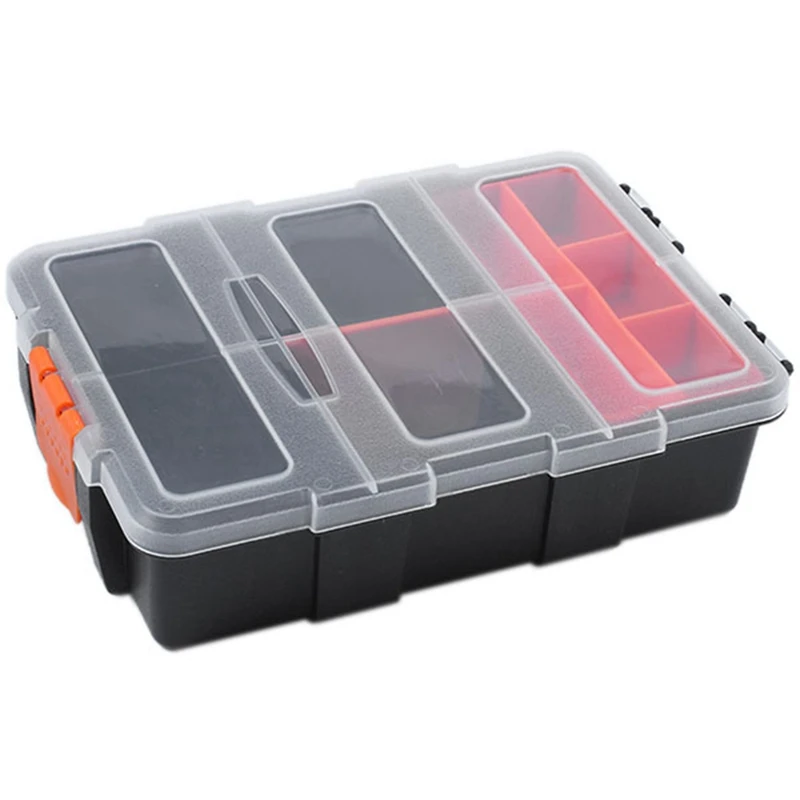 

F-156 Portable Plastic Tool Parts Storage Box Suitcase Electrician Tool Box Suitcase Case Holder For Storage Tools