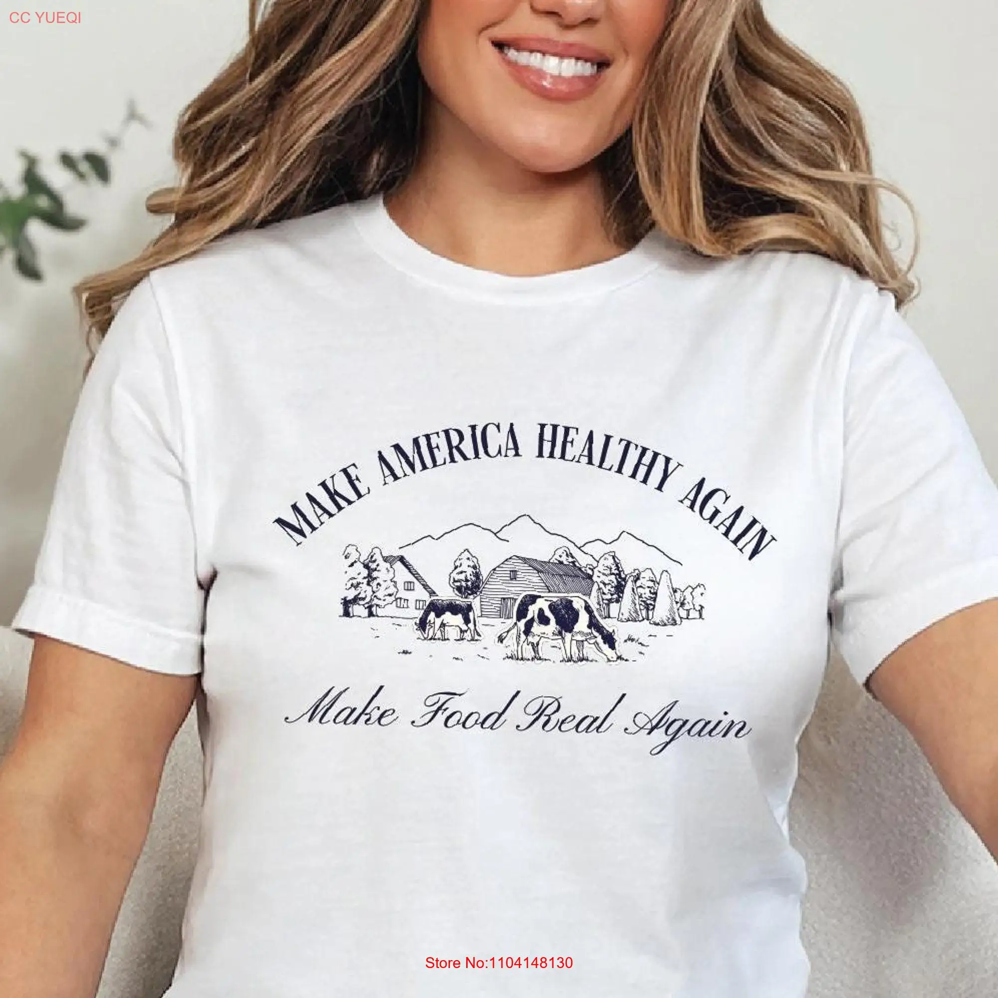 Make America Healthy Again T Shirt 2024 Trump Kennedy Real Food Support Local Farmers Homestead s for Her