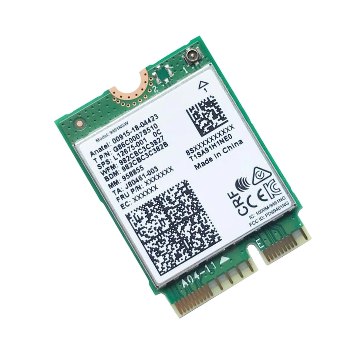 Dla Intel 9461NGW karta WiFi AC 9461 2.4G/5G dwuzakresowy 802.11AC M2 klucz E CNVI Bluetooth 5.0 Adapter bezprzewodowy