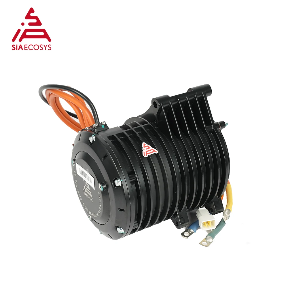 QS MOTOR QS138 3000W 70H V3 5500W Continuous 72V 100KPH Mid Drive Motor with Gearbox for Electric Motorcycle view 3