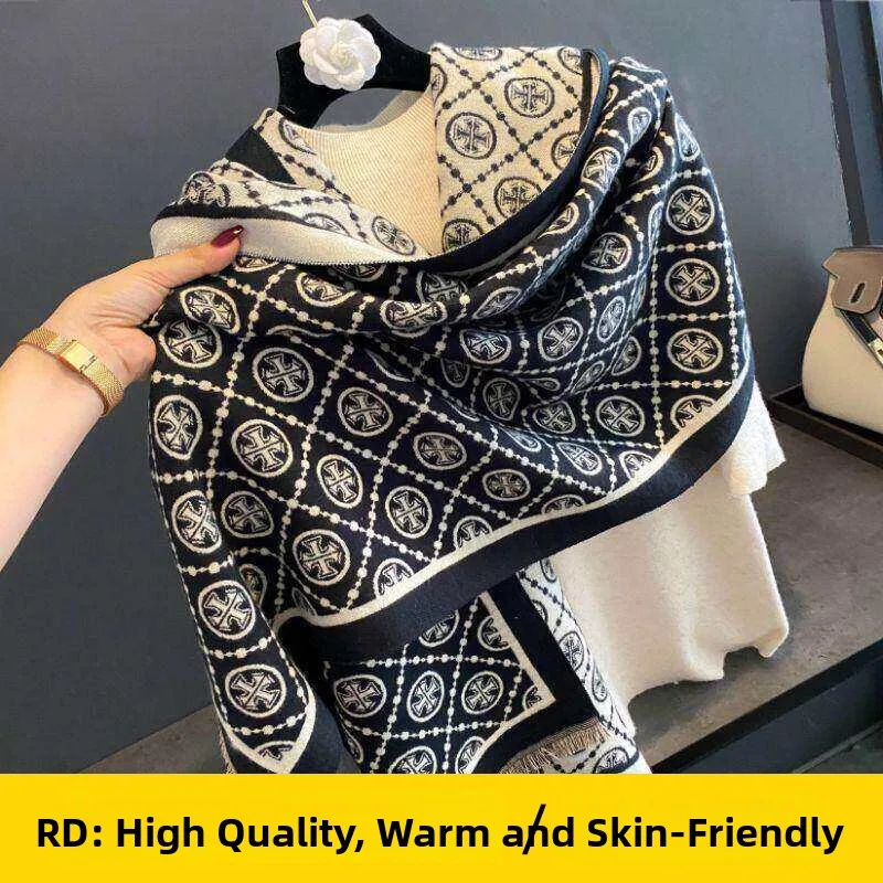 rd-new-cashmere-imitation-scarf-women's-high-end-feelings-autumn-winter-fashion-versatile-thick-warm-cross-shoulder-outerwear