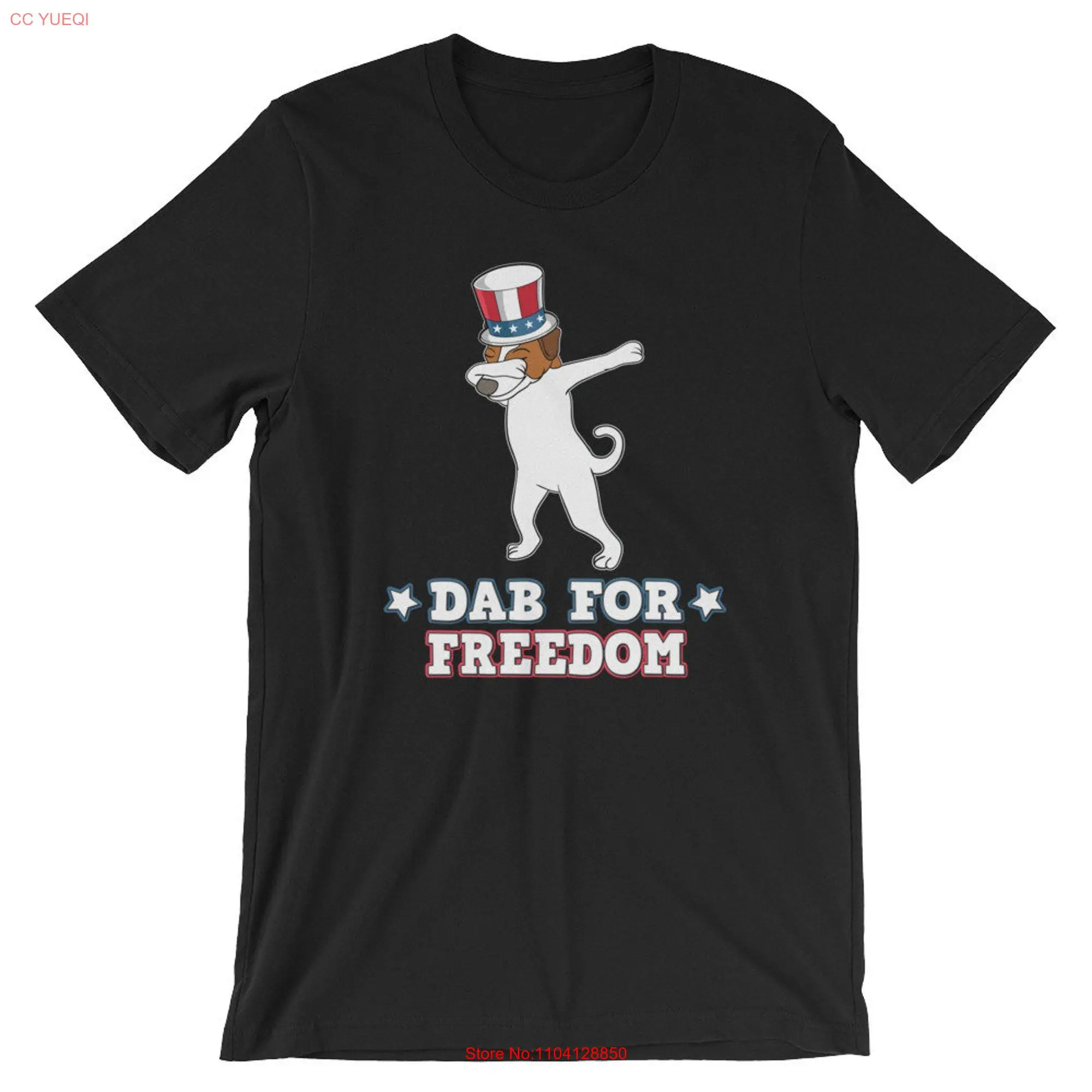 Dabbing Jack Russell Terrier Dog Dab 4th th of July T Shirt For Freedom Merica USA Kids Lover  long or short sleeves