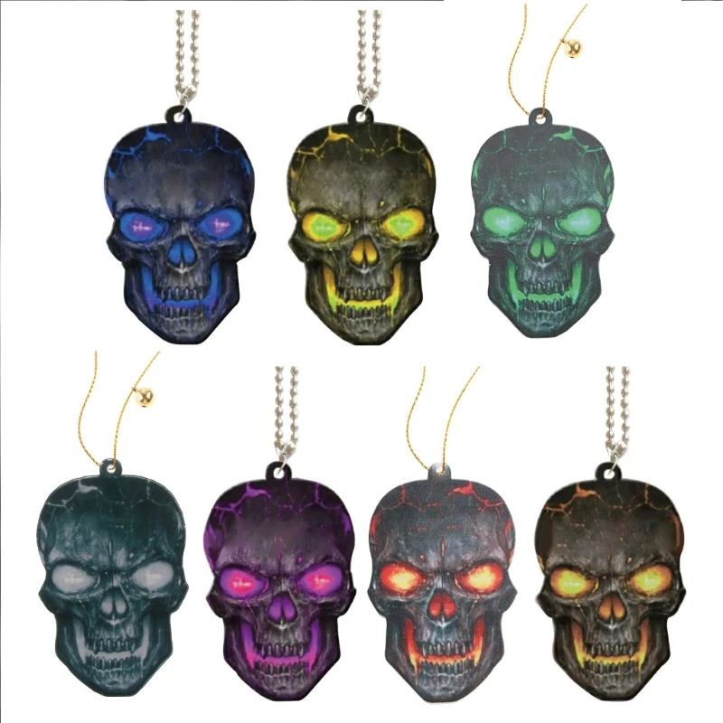 Car Accessories,Acrylic Skull Hanging Charms, Car Interior Rear View Mirror Decor, Luck Hanging Interior Ornament