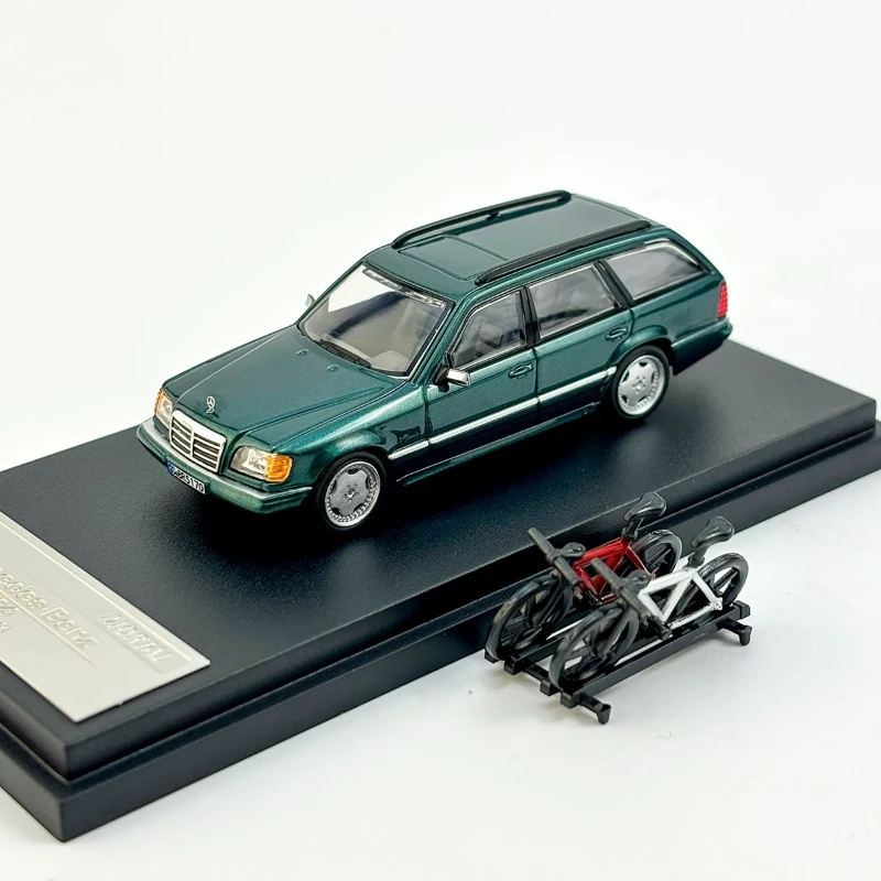 Mortal 1:64 Mercedes E300 S124 crock wagon bicycle alloy car model