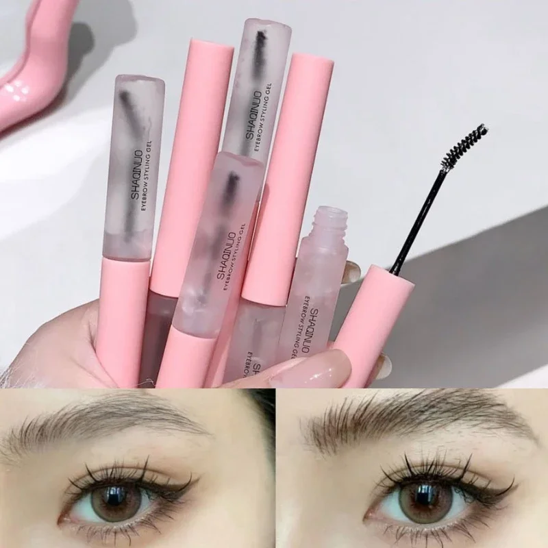 Waterproof Transparent Gel Eyebrow Styling Cream Lasting Fixing Brow Enhancers Makeup Clear Liquid Eyebrow Sealed Layer Cosmetic