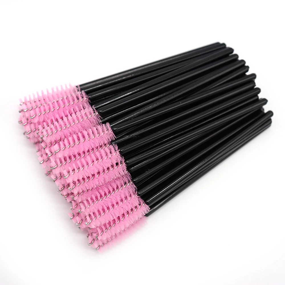 Manoplas de maquillaje para pestañas, perfectas para extensión de pestañas, cepillos de rímel desechables higiénicos para extensión de pestañas