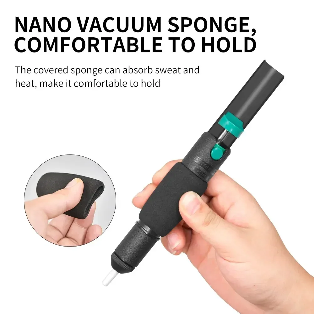 خرطوشة لحام شفط الطاقة ومضخة إزالة اللحام، خرطوشة شفط اللحام وإزالة اللحام مع كابلين شفطين