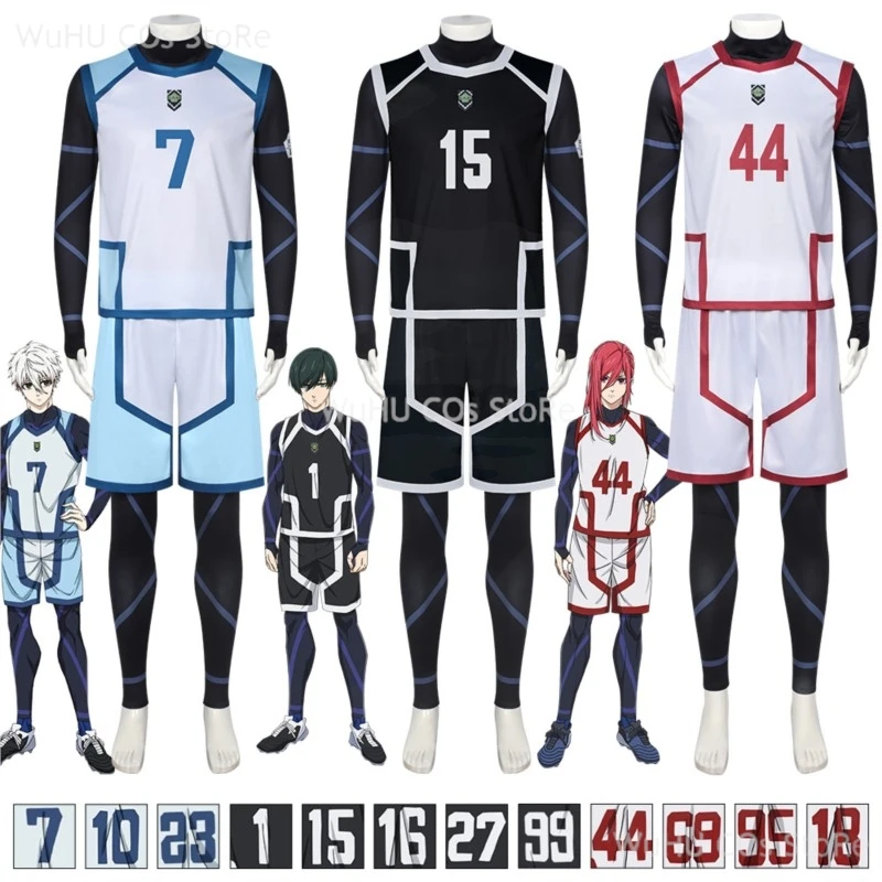 Anime Blue Lock2 Cosplay Isagi Yoichi Nagi Chigiri Rensuke Kunigami Bachira Megur Jumpsuit Football Club Sportswear Wig Cosplay