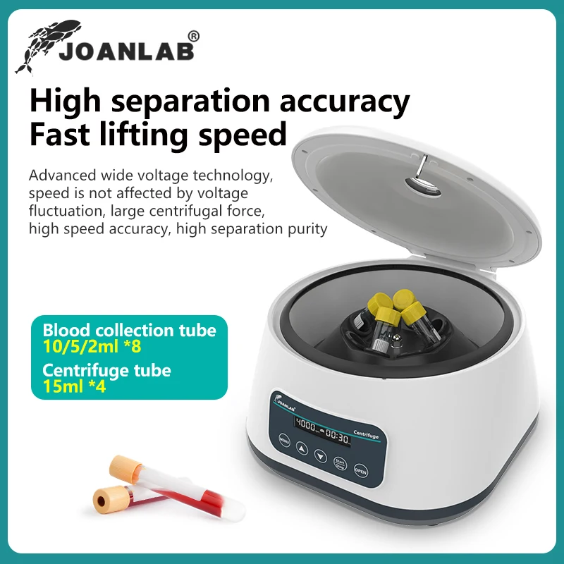 JOANLAB Plasma Centrifuge Laboratory Digital Prp Centrifuge Machine For 2/5/10ml Blood Tube And 15ml Centrifuge Tube 4000rpm