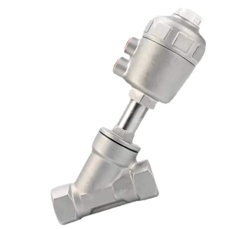 

FAST-304 Нержавеющая сталь Y-типа Пневматический угловой седельный клапан 4-точечный высокотемпературный паровой внутренний седельный клапан DN15