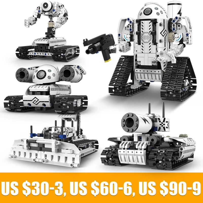 

Technical Intelligent Robot APP Remote Control Building Blocks Bricks Programming Robot Gift Sets Toys Construction Kids K96135