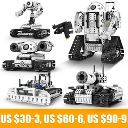 Technical Intelligent Robot APP Remote Control Building Blocks Bricks Programming Robot Gift Sets Toys Construction Kids K96135