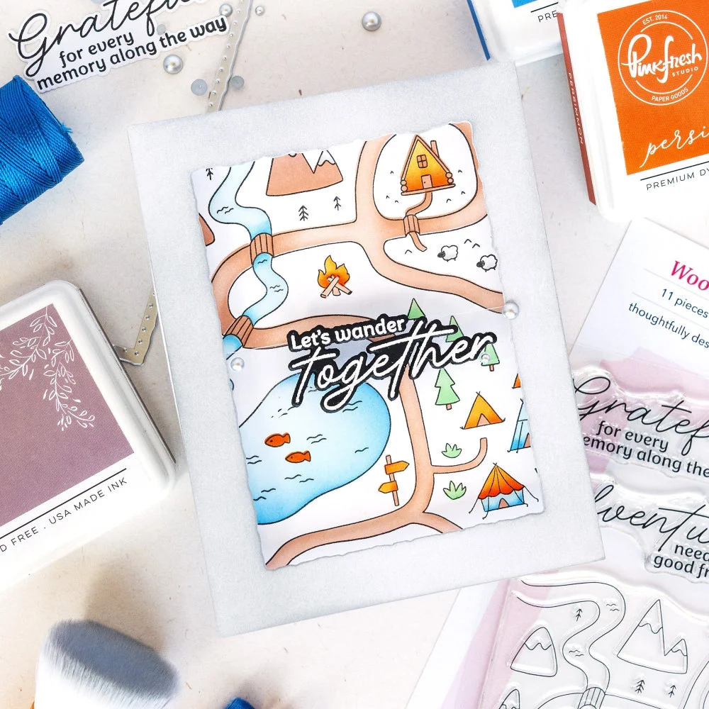 Metal Cutting Dies Stencils for Decoration Woodland Trails Silicone Stamps Handmade DIY Embossing Scrapbooking Photo Album Craft
