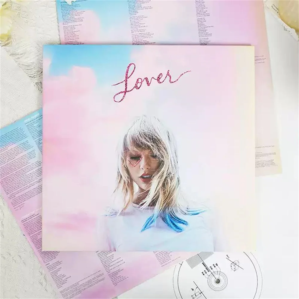 ألبوم سجلات الفينيل للمغني الشهير "العاشق" - قرص تسجيل فينيل مزدوج اللون باللون الوردي والأزرق 2LP