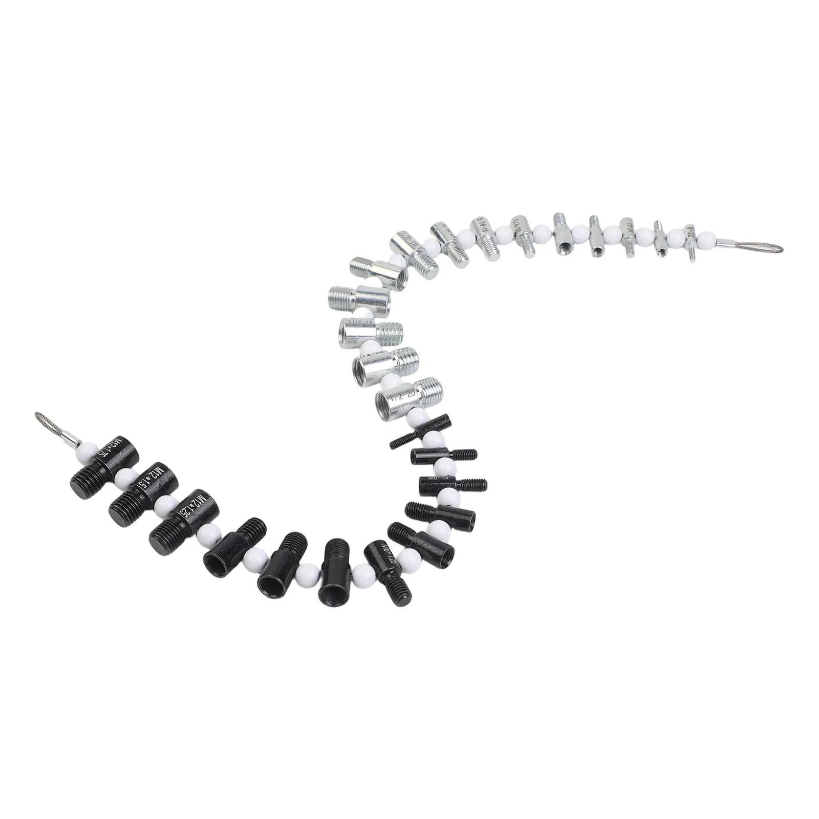 26PCS Male and Female Thread Inspection Gauges for Nut and Bolt Size Identification Covering Inch and Metric Thread Standards