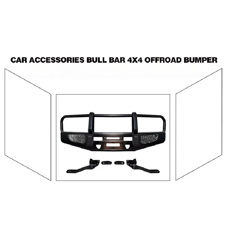 

Deluxe Front Bull Bar Fit for Pajero V73 Sturdy Off-Road Vehicle Exterior Protector Auto Parts