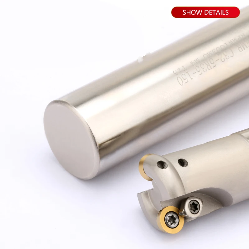 EMR 4R/5R CNC Round Nose Milling Cutter Bar Hardened Anti-vibration Flat Surface Roughing For Carbide Inserts RPMT08T2 RPMT1003