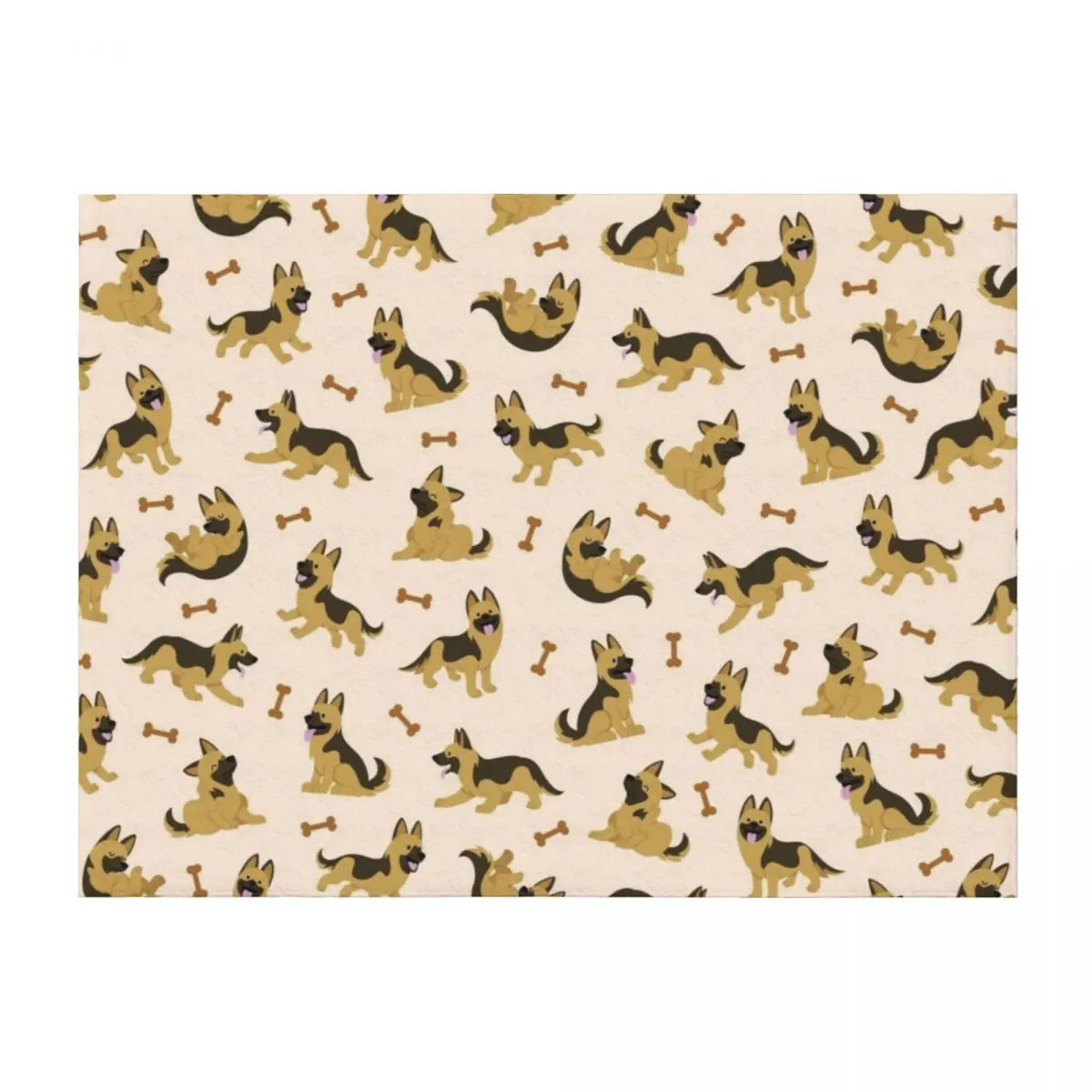 

Adorable German Shepherd Cute Puppy Dog - Pattern Throw Blanket Decorative Throw Moving Giant Sofa Furry Blankets