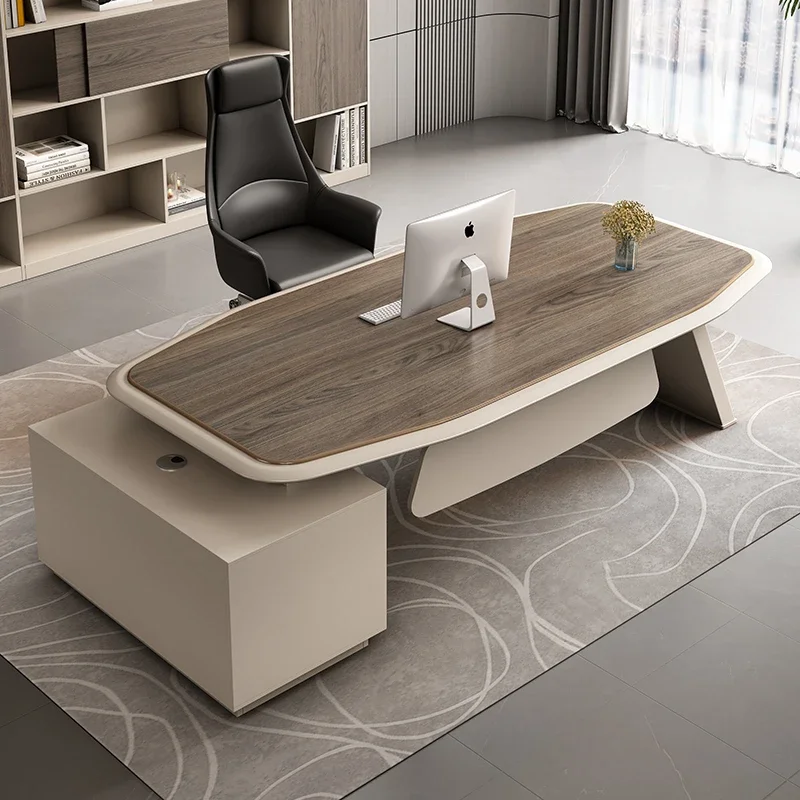 

Simple Design Corner Office Desks Computer Storage Wooden Manager Office Desks With Drawers Minimalist Furniture Scrivanie LLOD