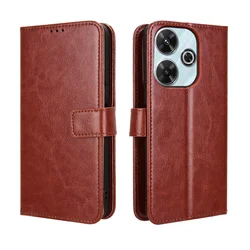 For Xiaomi Redmi 13 4G Flip Case Luxury PU Leather Wallet Magnetic Auto Closed Full Cover For Xiaomi Redmi 13 4G Phone Bags