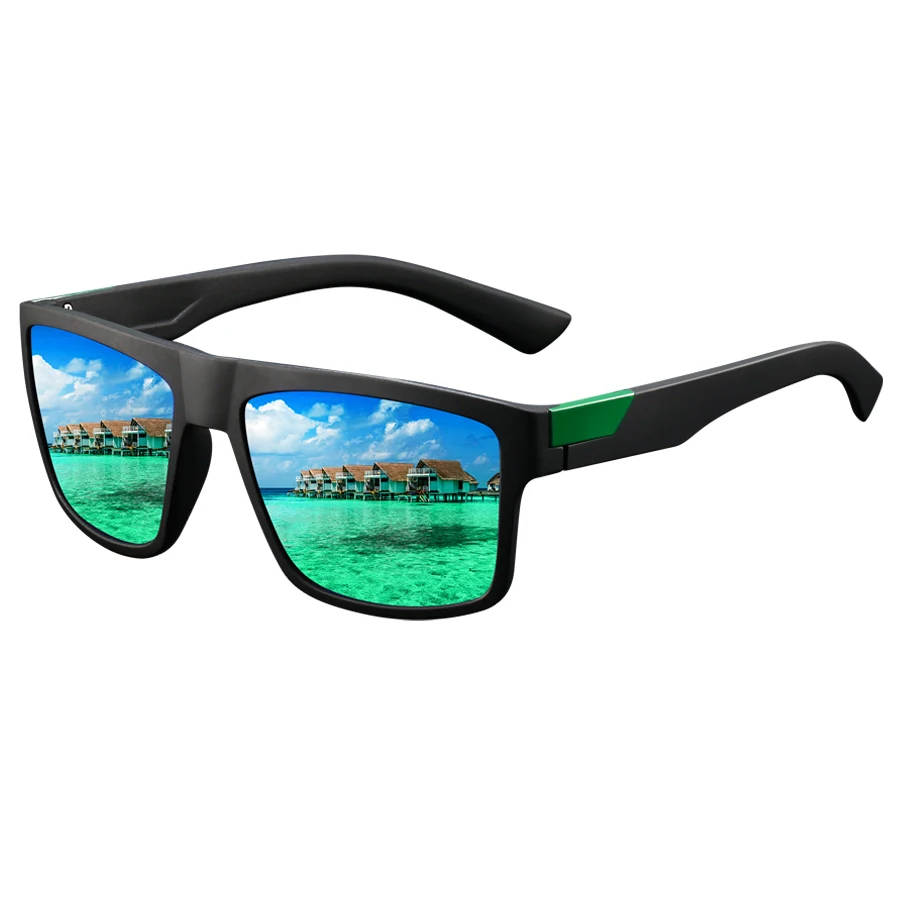 Fashion Classic Square UV400 Sunglasses Men Women Driving Fishing  Colorful Trendy Lightweight Outdoor Goggles