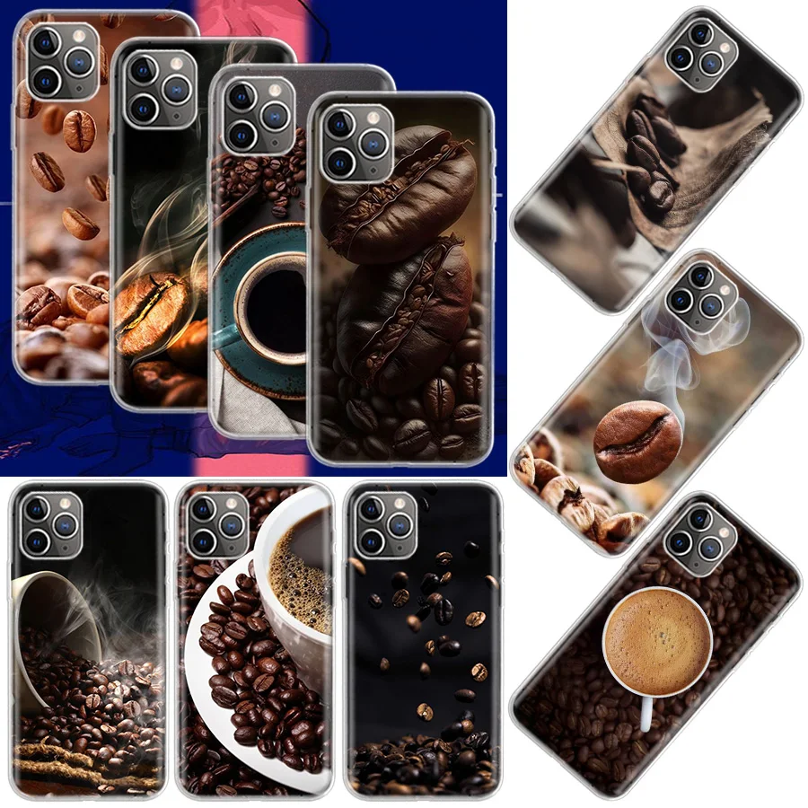 Newly Baked Coffee Beans Phone Case For Apple Iphone 12 Mini 14 13 15 Pro Max 11 X XS XR 16 Plus Cover Shell Coque