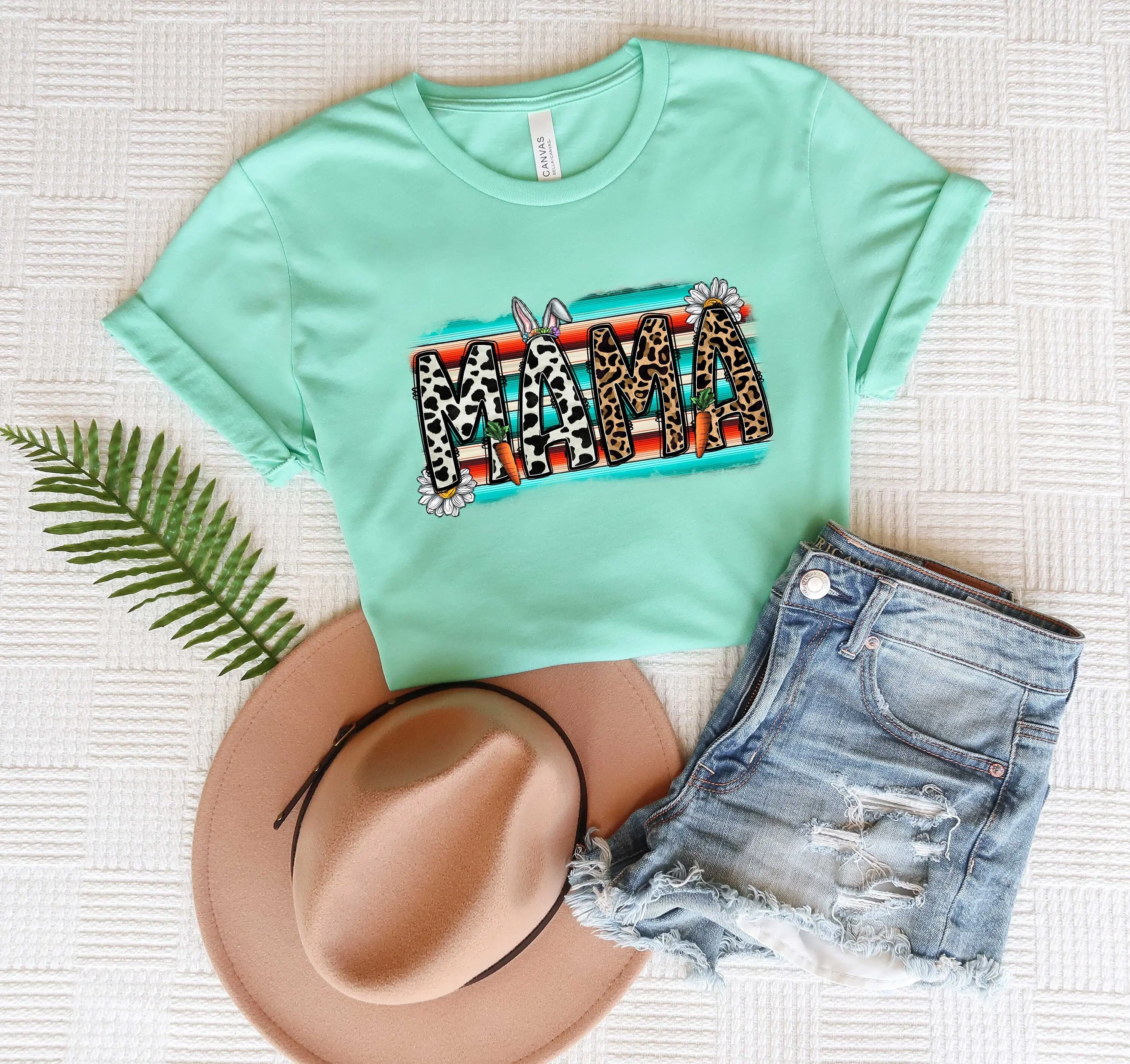 

Leopard Mama T Shirt Bunny Easter Sweat Happy Shirts For Mom