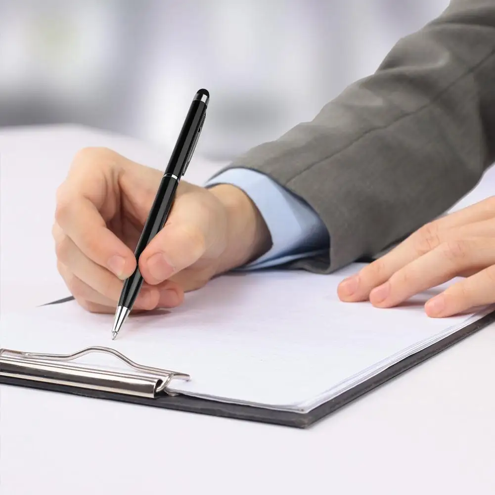 2 IN 1 Stylus Ballpoont PenUniversal Touch Screen Stylus Pens Capacitive Screen Pen Smart Phone Pencil For IPad Tablet