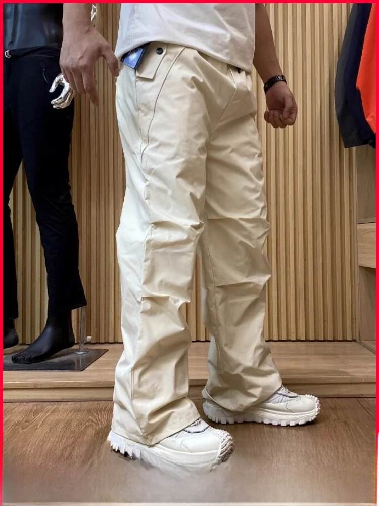 

Легкие теплые пуховые водонепроницаемые брюки прямого кроя для активного отдыха на природе, рабочие брюки, лыжные штаны, зимние молодежные брюки