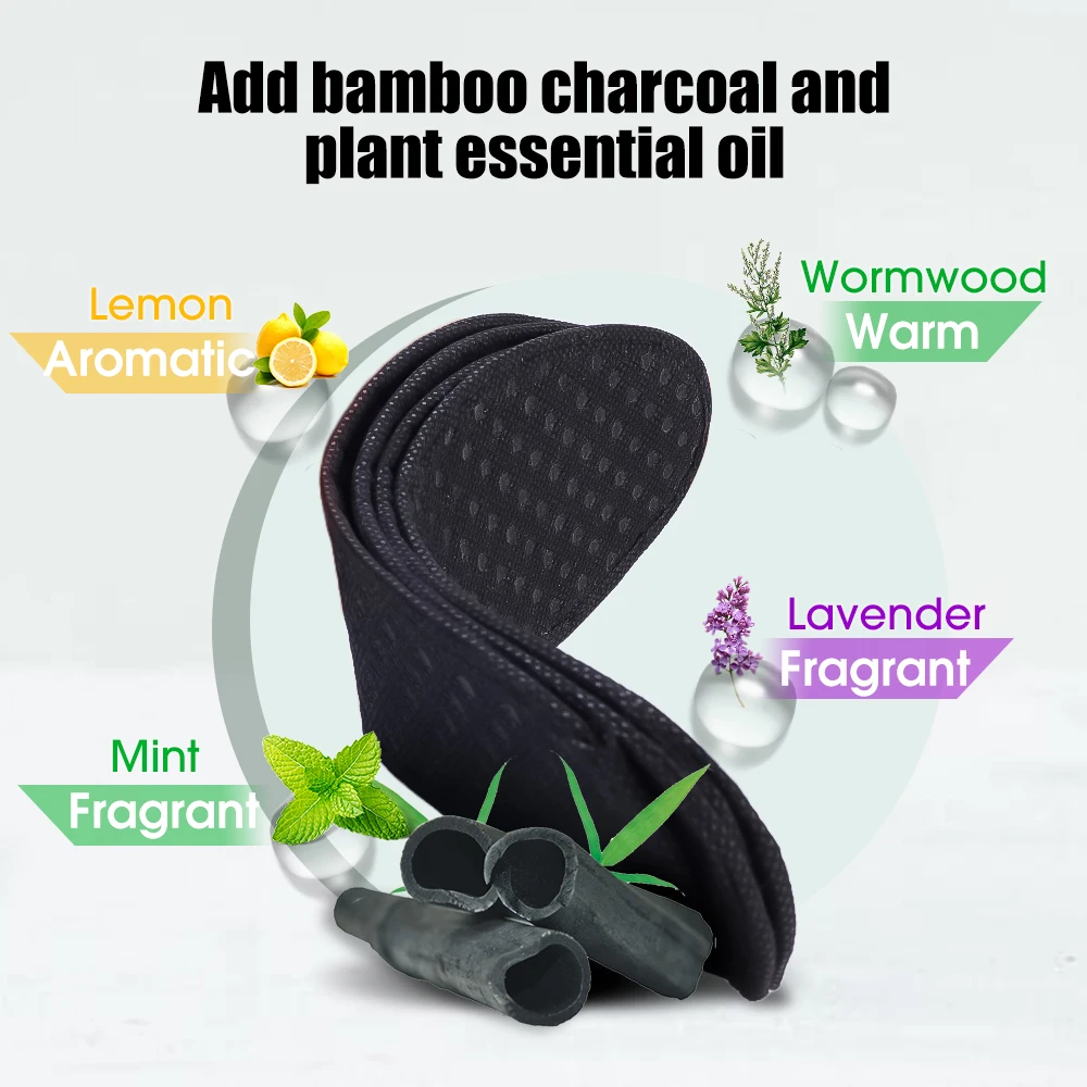 1 Pair Bamboo Charcoal Deodorant Insoles Mesh Breathable Absorb-Sweat Shoe Pads Men Running Sport Insert Light Weight Insoles